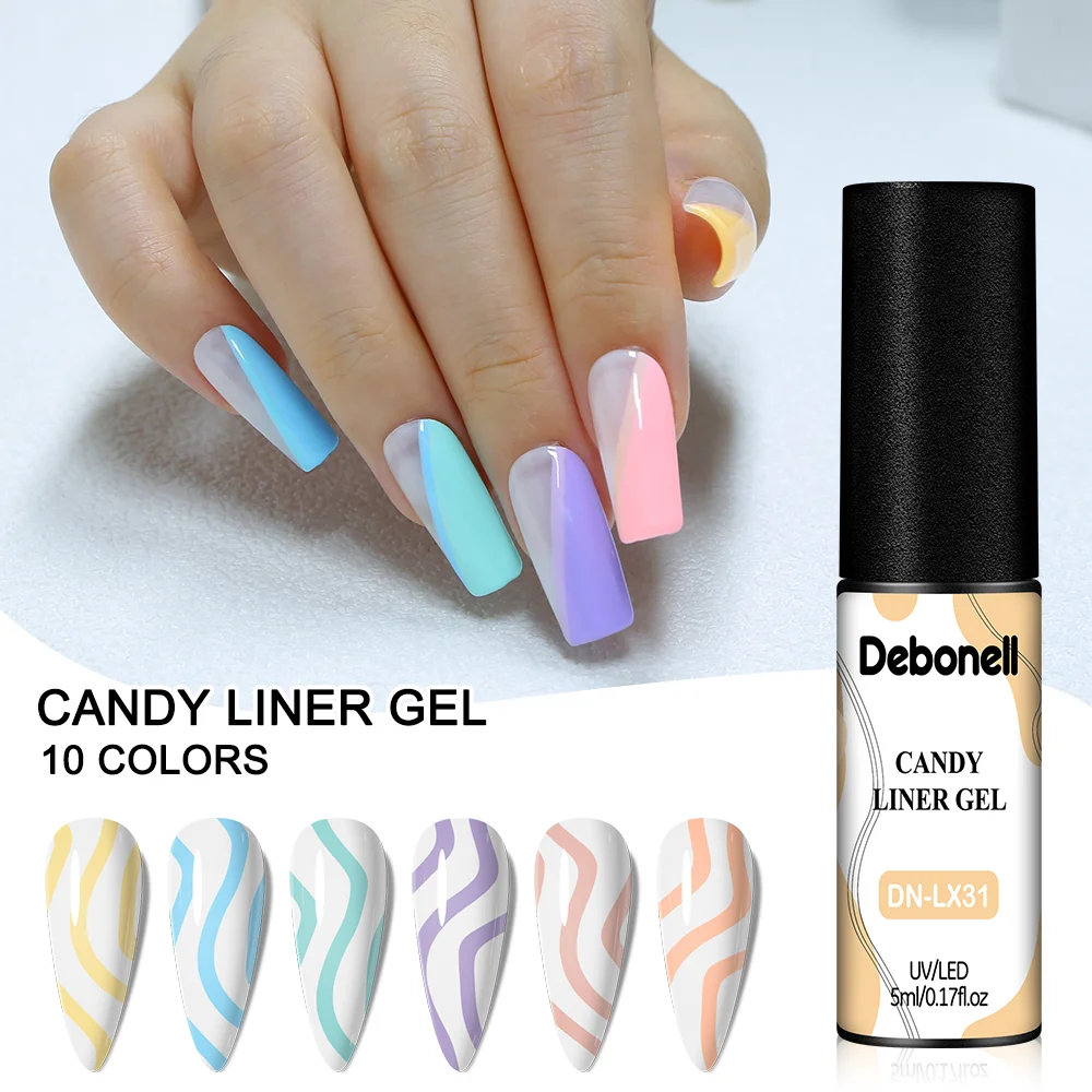 Debonell Pastel Liner Gel Nail Polish 10 Candy Colors DIY Line Painting Gel Summer Manicure Semi Permanent Varnishes Nail Art
Debonell Pastel Liner Gel Nail Polish 10 Candy Colors DIY Line Painting Gel Summer Manicure Semi Permanent Varnishes Nail Art