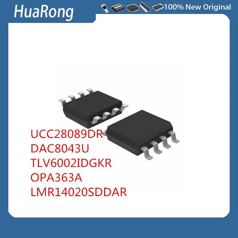 5 шт./партия UCC28089DR UCC28089 28089 SOP8 DAC8043U TLV6002IDGKR OPA363A LMR14020SDDAR OPA2353EA MSOP8
5 шт./партия UCC28089DR UCC28089 28089 SOP8 DAC8043U TLV6002IDGKR OPA363A LMR14020SDDAR OPA2353EA MSOP8