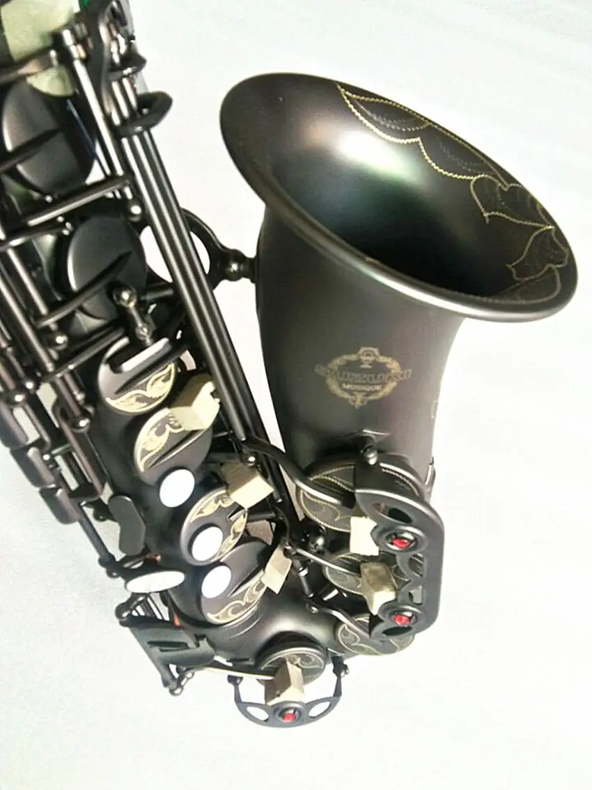 New Professional Musical Instruments Alto Saxophone E Flat Matte Black Nickel Plated Surface Sax and case
New Professional Musical Instruments Alto Saxophone E Flat Matte Black Nickel Plated Surface Sax and case