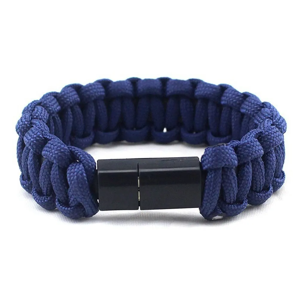 Portable Wristband Creative Woven Nylon Rope Bracelet USB Data Cable for Android Smart Mobile Phone Fashion Decoration
Portable Wristband Creative Woven Nylon Rope Bracelet USB Data Cable for Android Smart Mobile Phone Fashion Decoration