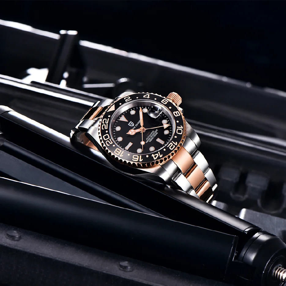 PAGANI DESIGN New Ceramic Bezel Men Mechanical Wristwatch Fashion Sapphire Glass Automatic Watch Waterproof Stainless GMT Watch
PAGANI DESIGN New Ceramic Bezel Men Mechanical Wristwatch Fashion Sapphire Glass Automatic Watch Waterproof Stainless GMT Watch