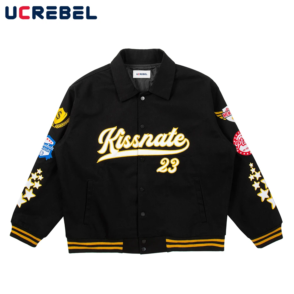 Letter Embroidery Streetwear Denim Jacket Mens Autumn Winter Loose Baseball Uniform Hip Hop Casual Lapel Motorcycle Outerwear
Letter Embroidery Streetwear Denim Jacket Mens Autumn Winter Loose Baseball Uniform Hip Hop Casual Lapel Motorcycle Outerwear