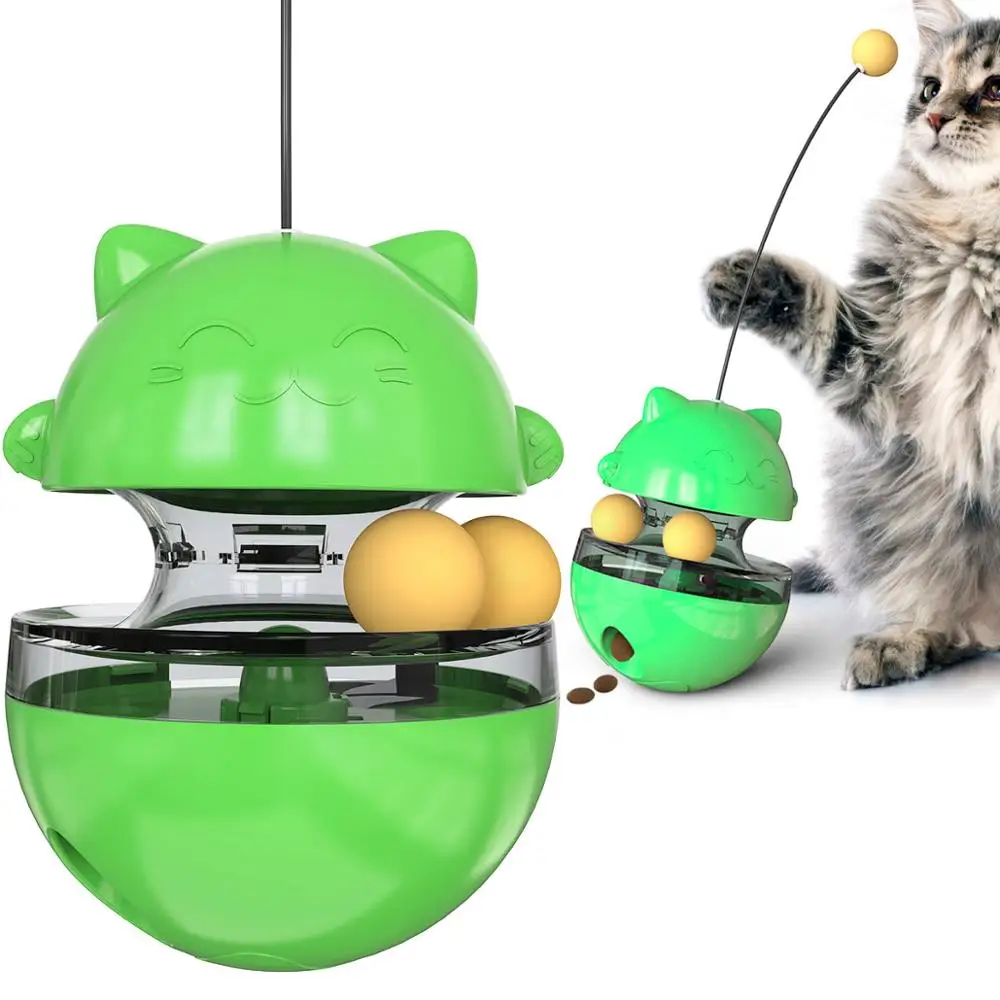 

Веселые игрушки-неваляшки для домашних животных, медленное питание, развлекательные игрушки, привлекающие внимание кошки, регулируемые иг...