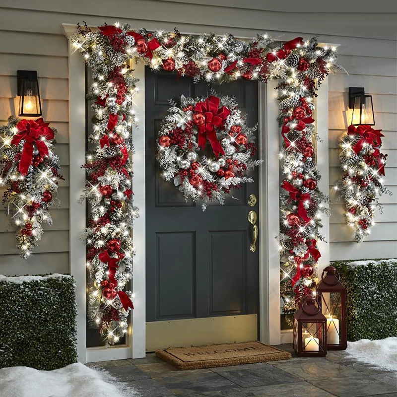Christmas Wreath Ornaments Outdoor Xmas Decoration Signs Home Garden Office Porch Front Door Hanging Garland 2023 New Year Decor
Christmas Wreath Ornaments Outdoor Xmas Decoration Signs Home Garden Office Porch Front Door Hanging Garland 2023 New Year Decor