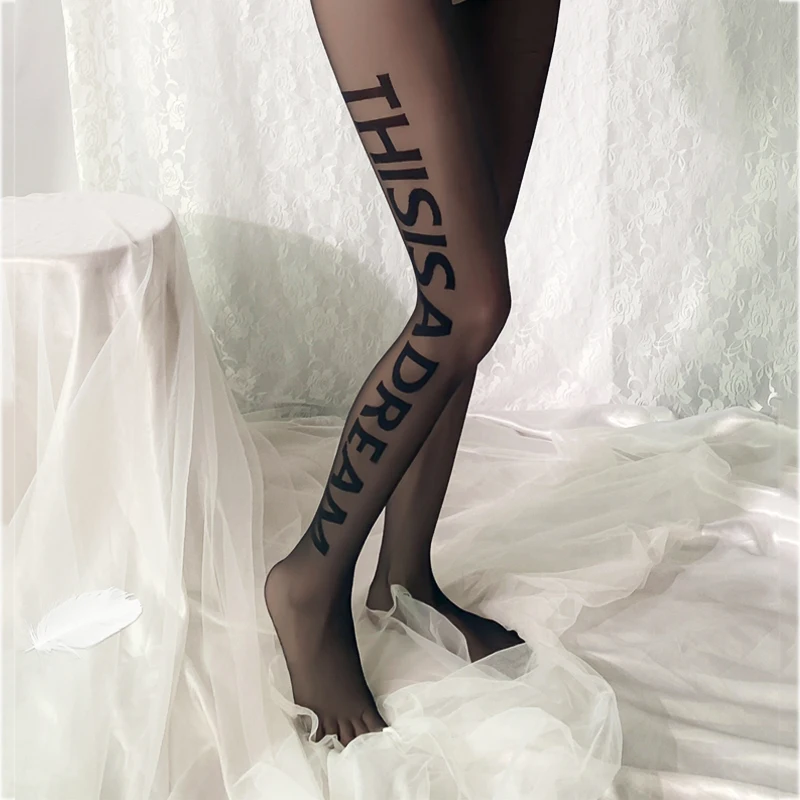 Women Sexy Body Letters Stocking Lace Soft Top Thigh High Stockings Suspender Halter Belt Over Knee Pantyhose Letters Long Socks
Women Sexy Body Letters Stocking Lace Soft Top Thigh High Stockings Suspender Halter Belt Over Knee Pantyhose Letters Long Socks