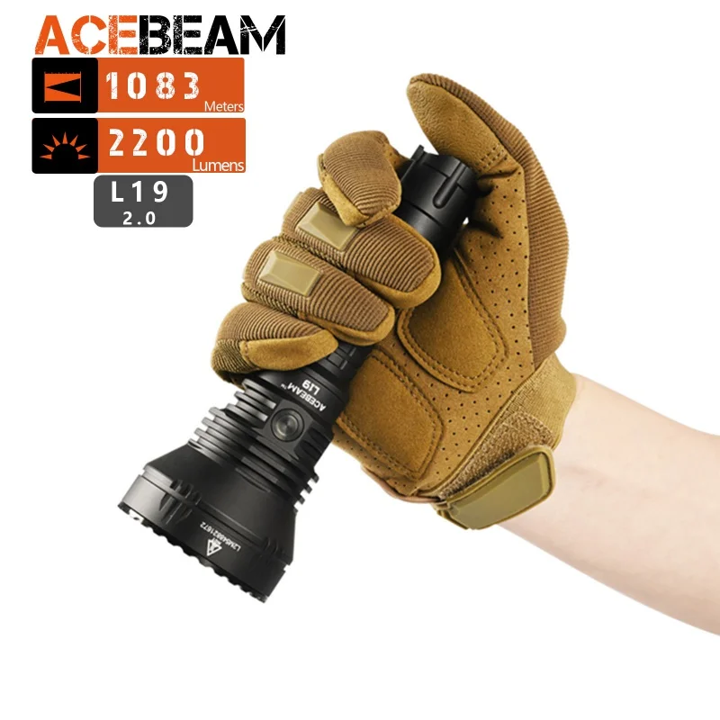 Охотничий фонарик ACEBEAM L19 2,0, 2200 люмен, 1184 ярдов, перезаряжаемый фонарик с длинным радиусом действия для ночной охоты
Охотничий фонарик ACEBEAM L19 2,0, 2200 люмен, 1184 ярдов, перезаряжаемый фонарик с длинным радиусом действия для ночной охоты