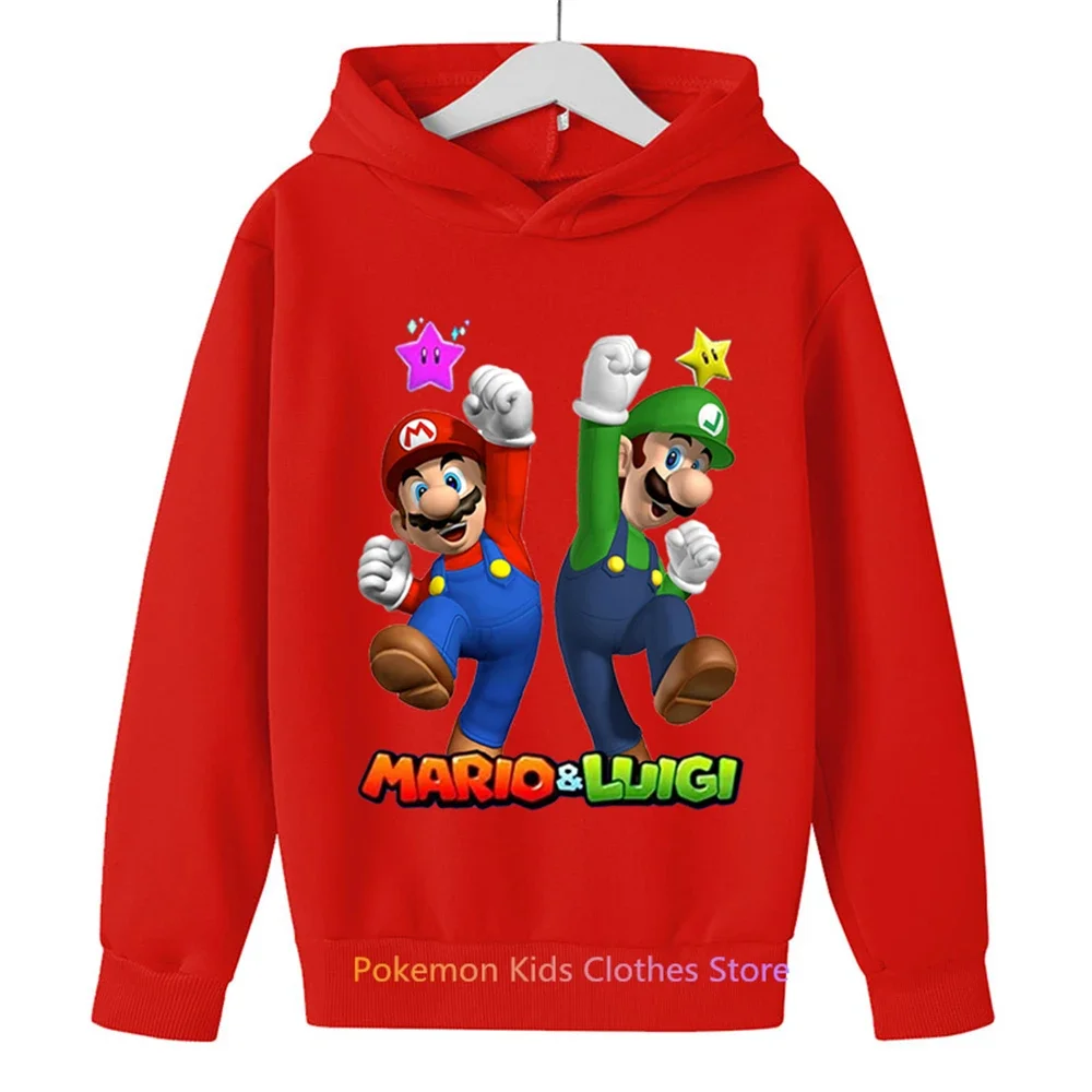 Fashion Children Game Super Mario Sweatshirt Baby Boys Girls Cartoon Pullovers Kids Autumn Clothes Mario bros Hoodies
Fashion Children Game Super Mario Sweatshirt Baby Boys Girls Cartoon Pullovers Kids Autumn Clothes Mario bros Hoodies