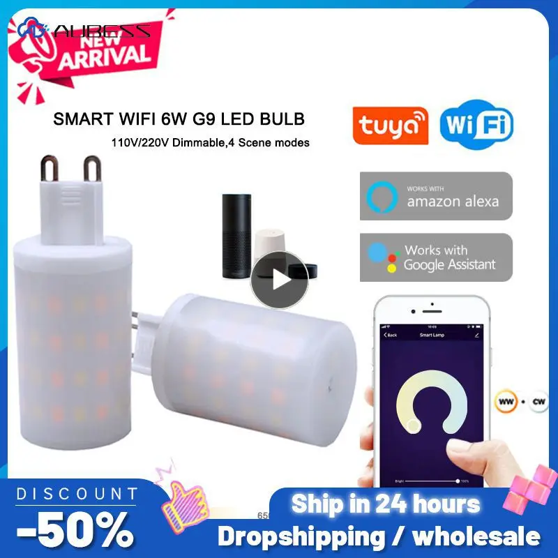 Tuya G9 Led Light Bulb Setting Time Smd2835led Intelligent Led Lamp Wifi Dimmable Lamps Smart Home Saving Energency 6w Led Lamp
Tuya G9 Led Light Bulb Setting Time Smd2835led Intelligent Led Lamp Wifi Dimmable Lamps Smart Home Saving Energency 6w Led Lamp
