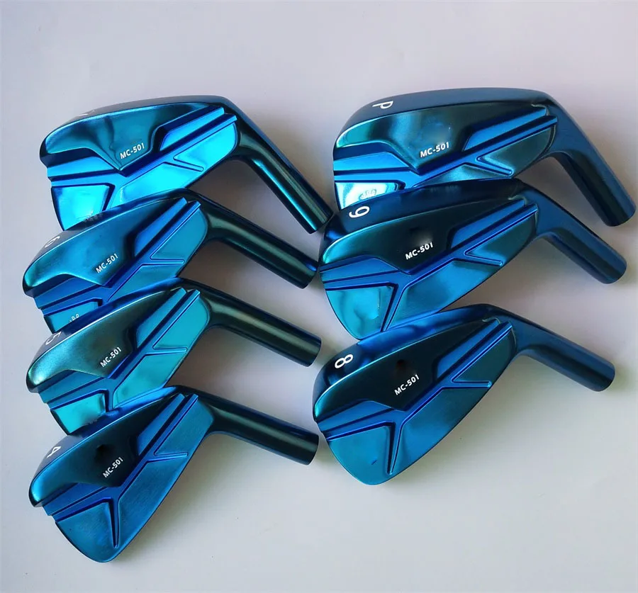 

New golf irons MIUR A MC501 Golf irons forged carbon steel golf iron heads #4-#P blue colour Golf club