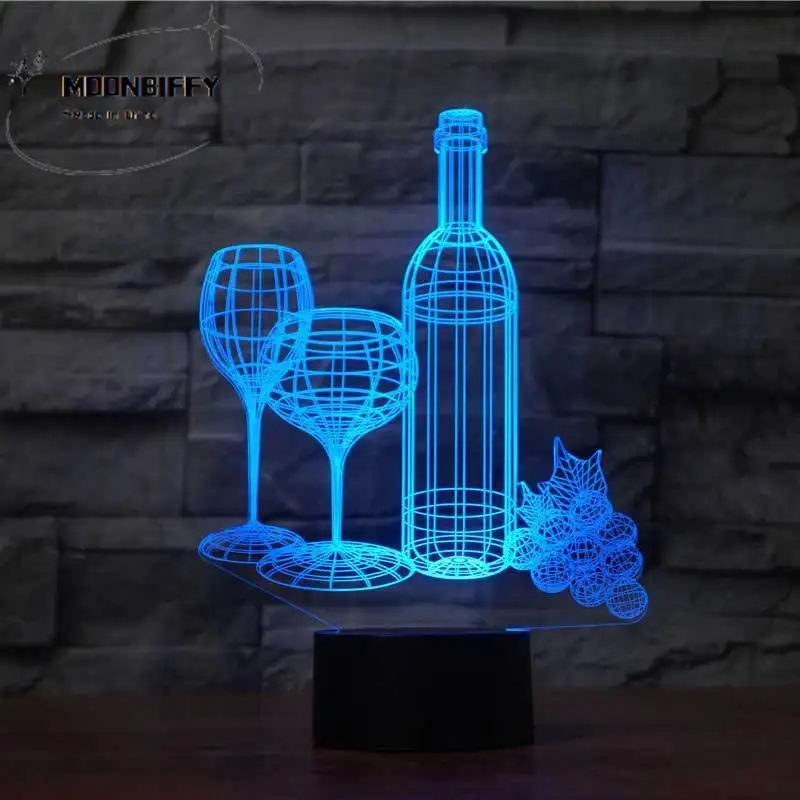 Светодиодная настольная лампа 3D для моделирования бутылок вина, 7 цветных акриловых лампочек, ночник для детей, подарок, светильник для сна, ...
Светодиодная настольная лампа 3D для моделирования бутылок вина, 7 цветных акриловых лампочек, ночник для детей, подарок, светильник для сна, ...