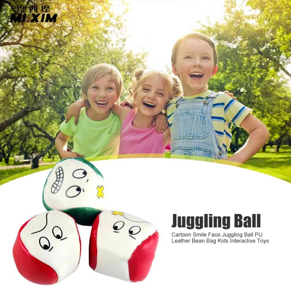 Durable Juggling Ball Multi-function Cartoon Smile Face Juggling Ball Bean Bag Outdoor Game Toys for Children Kids
Durable Juggling Ball Multi-function Cartoon Smile Face Juggling Ball Bean Bag Outdoor Game Toys for Children Kids