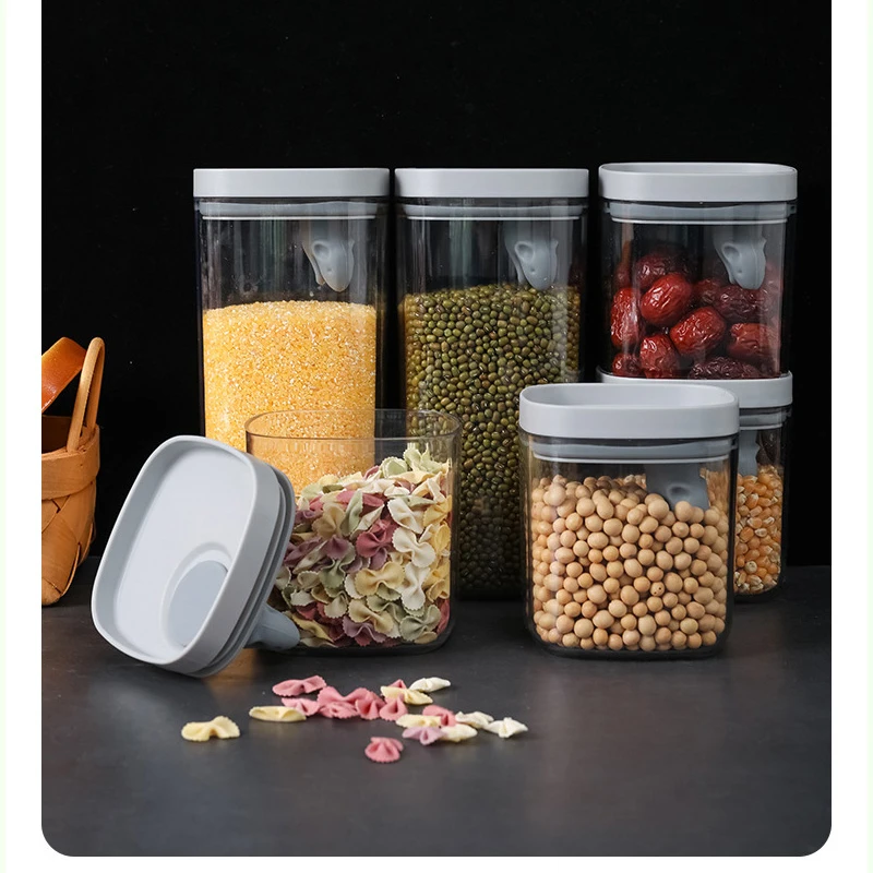 550/2000ml Kitchen Transparent Grains Sealed Tank Food Storage Container Snacks Dried Fruit Jars Kitchen Storage Organization
550/2000ml Kitchen Transparent Grains Sealed Tank Food Storage Container Snacks Dried Fruit Jars Kitchen Storage Organization