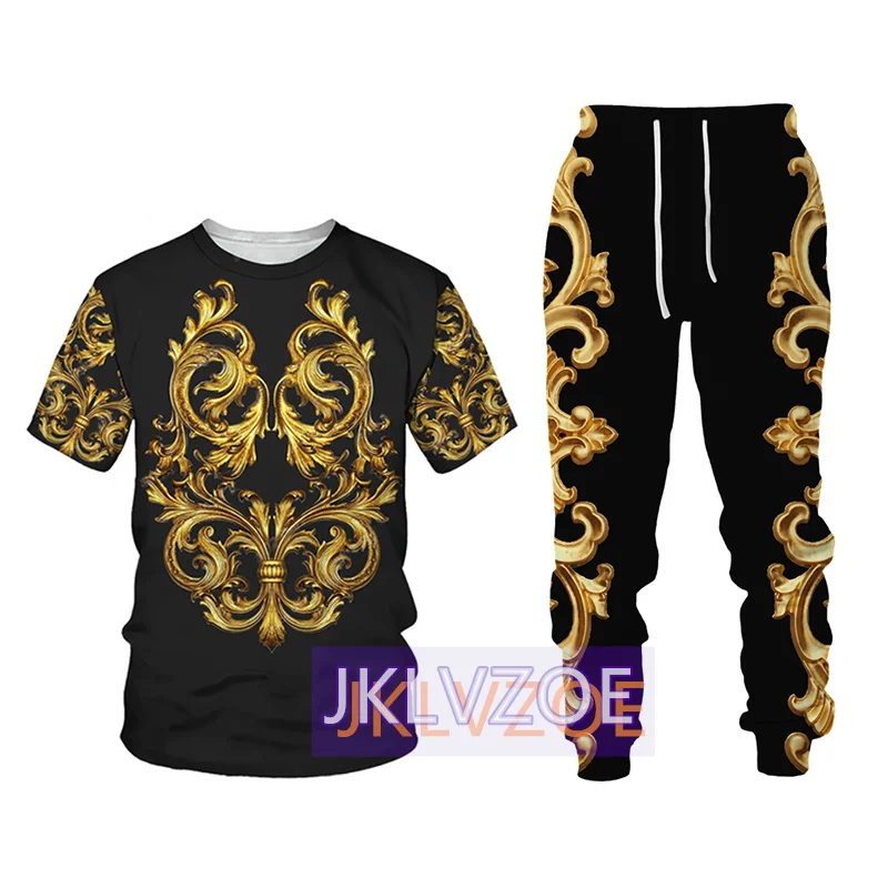 Luxury Men's Tracksuit T Shirt Set 3D Printed Suit New Summer Trousers Oversized Pant Sets 2 Pieces Men Clothing Jogger Outfits
Luxury Men's Tracksuit T Shirt Set 3D Printed Suit New Summer Trousers Oversized Pant Sets 2 Pieces Men Clothing Jogger Outfits