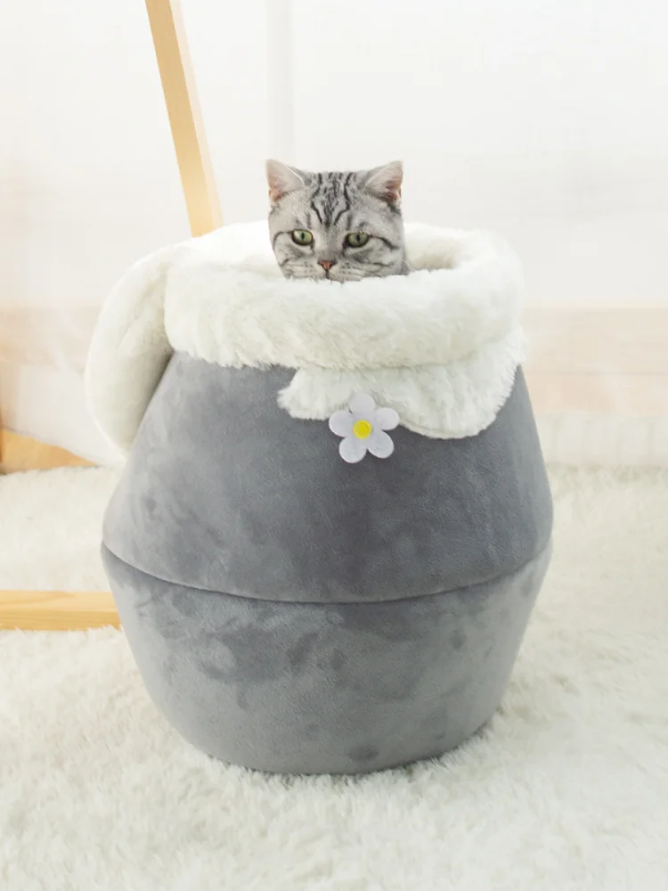 Honeypot Cat Bed Flannel Corduroy Puppy House Enclosed Warm Cat House Soft Beds for Cats Foldable Pet Supplies
Honeypot Cat Bed Flannel Corduroy Puppy House Enclosed Warm Cat House Soft Beds for Cats Foldable Pet Supplies