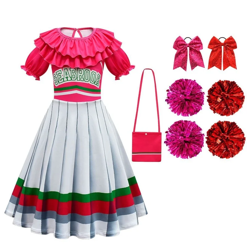 Girls Carnival Halloween Cheerleader Costume Cosplay Kids Zombie 3 Addison Outfit Fancy Dress Cheer Uniform Costume Clothes
Girls Carnival Halloween Cheerleader Costume Cosplay Kids Zombie 3 Addison Outfit Fancy Dress Cheer Uniform Costume Clothes