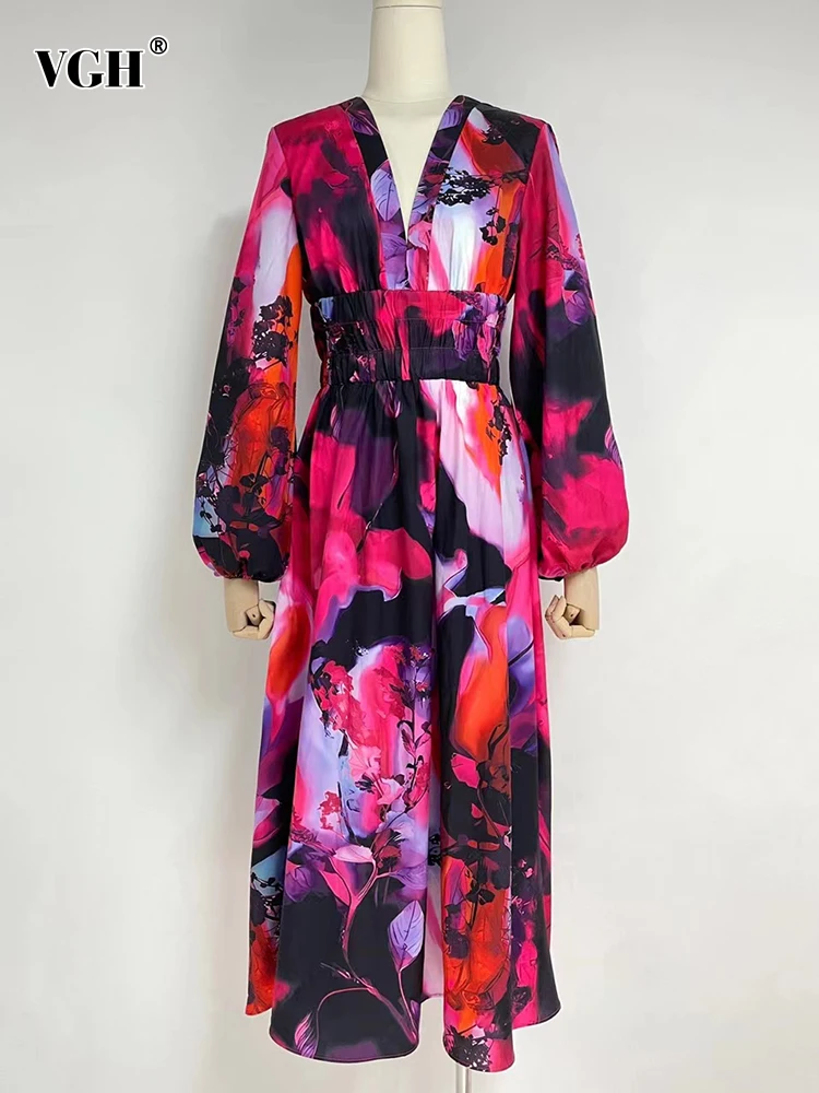 Женское платье-пуловер с V-образным вырезом, длинным рукавом и высокой талией
Женское платье-пуловер с V-образным вырезом, длинным рукавом и высокой талией