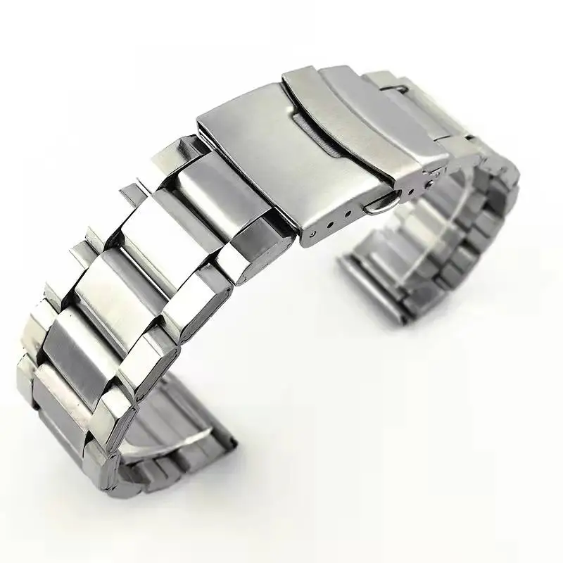 Stainless Steel Watch Strap Wrist Bracelet Silver Color Metal Watchband with Folding Clasp for Men Women 20/22/24mm
Stainless Steel Watch Strap Wrist Bracelet Silver Color Metal Watchband with Folding Clasp for Men Women 20/22/24mm