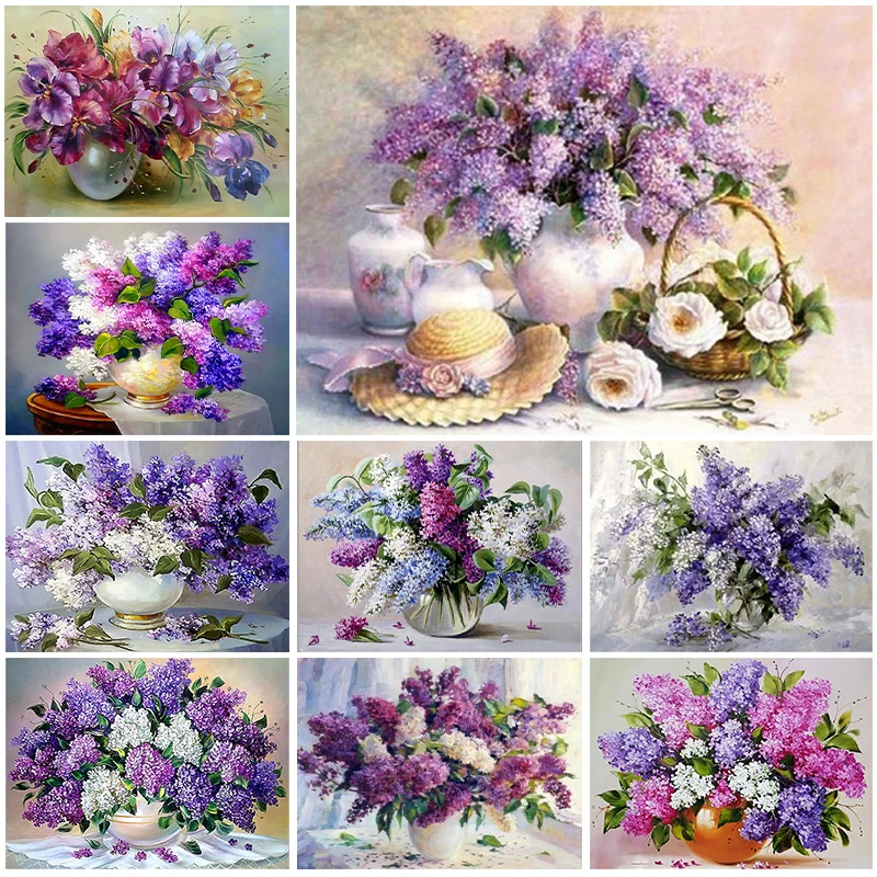 Набор для алмазной вышивки, картина 5D с цветами, сиреневая ваза, нефрит, Цикада, полная Алмазная мозаика, предметы искусства «сделай сам» 
Набор для алмазной вышивки, картина 5D с цветами, сиреневая ваза, нефрит, Цикада, полная Алмазная мозаика, предметы искусства «сделай сам»