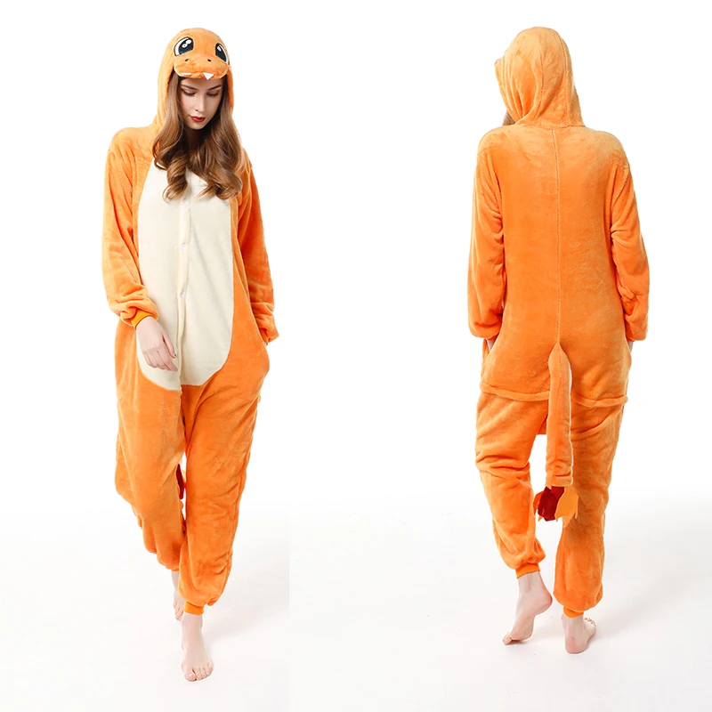 

New Dragon Panda Totoro Pajamas Set Kids Winter Onesies Cosplay Children Pyjamas Boys Girls Flannel Pijamas Set Animal Sleepwear