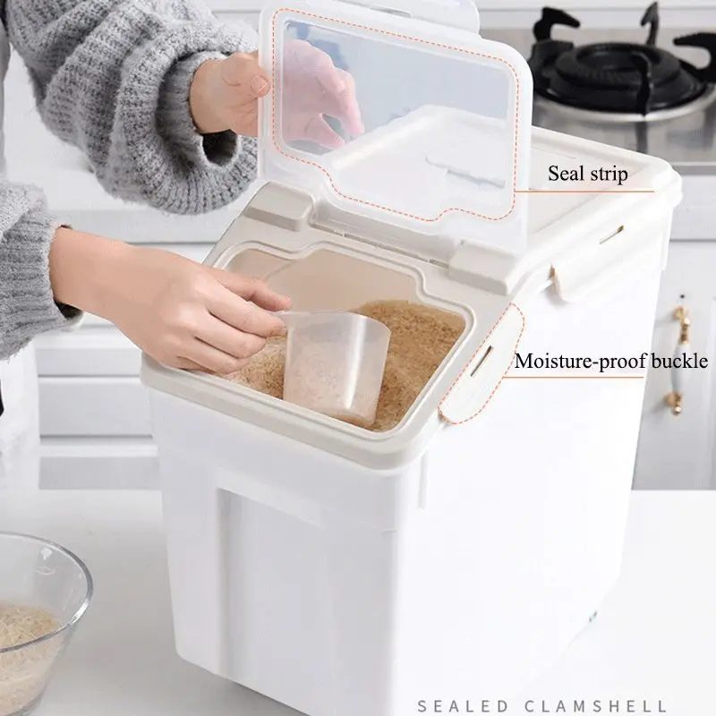 10kg Capacity Dog Feeders Sealed Food Storage Bucket Moistureproof Pet Food Container Storage Tank Home Rice Cat Accessories
10kg Capacity Dog Feeders Sealed Food Storage Bucket Moistureproof Pet Food Container Storage Tank Home Rice Cat Accessories