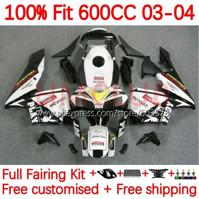 Injection For HONDA CBR 600RR 600F5 CBR600F5 CBR 600 RR F5 CBR600RR white black 2003 2004 CBR600 RR 03 04 OEM Fairing 143No.53
Injection For HONDA CBR 600RR 600F5 CBR600F5 CBR 600 RR F5 CBR600RR white black 2003 2004 CBR600 RR 03 04 OEM Fairing 143No.53