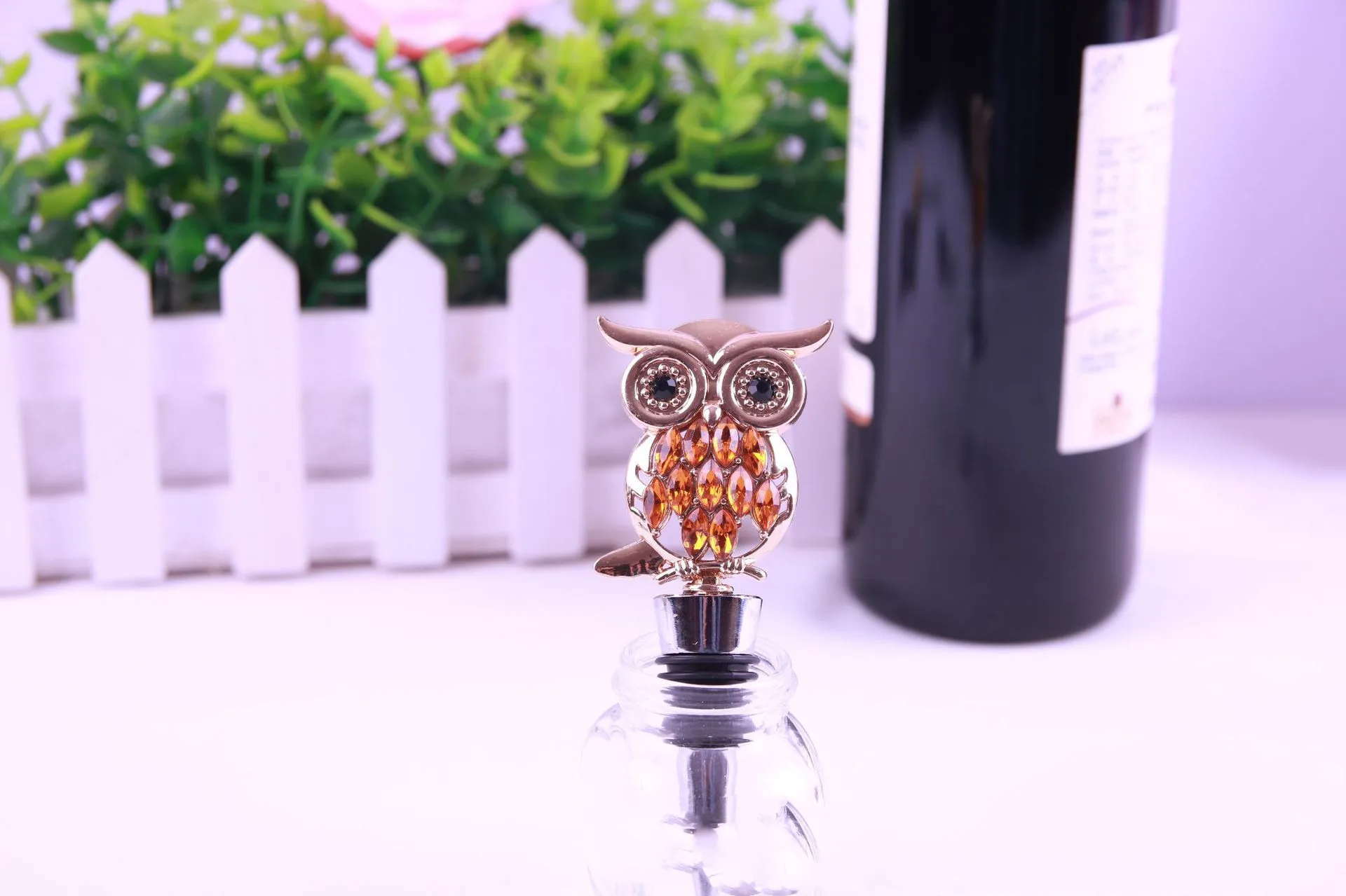 

Zinc Alloy Vacuum Wine Stoppers Reusable Wine Bottle Stoppers Creative Owl Wine Bottle Stopper Wine Plug Tools