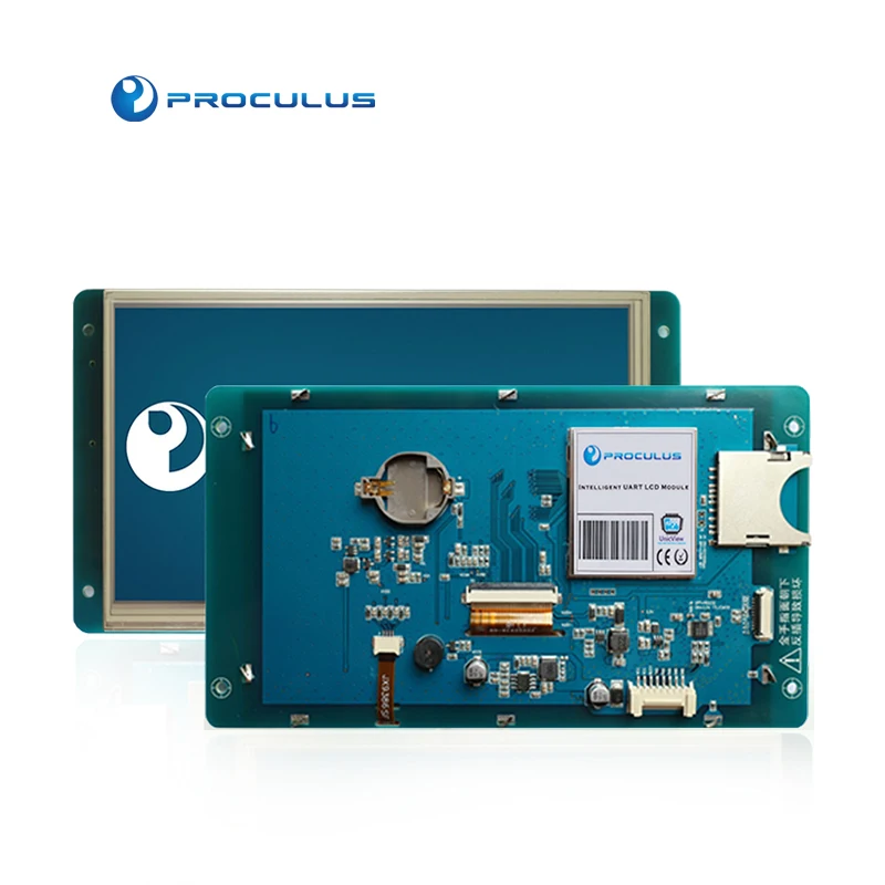 Proculus 7 Inch Uart 1000nit Color TFT LCD Display Projected Cheap Capacitive Resistive Hot Selling Touch Screen Panel LED
Proculus 7 Inch Uart 1000nit Color TFT LCD Display Projected Cheap Capacitive Resistive Hot Selling Touch Screen Panel LED