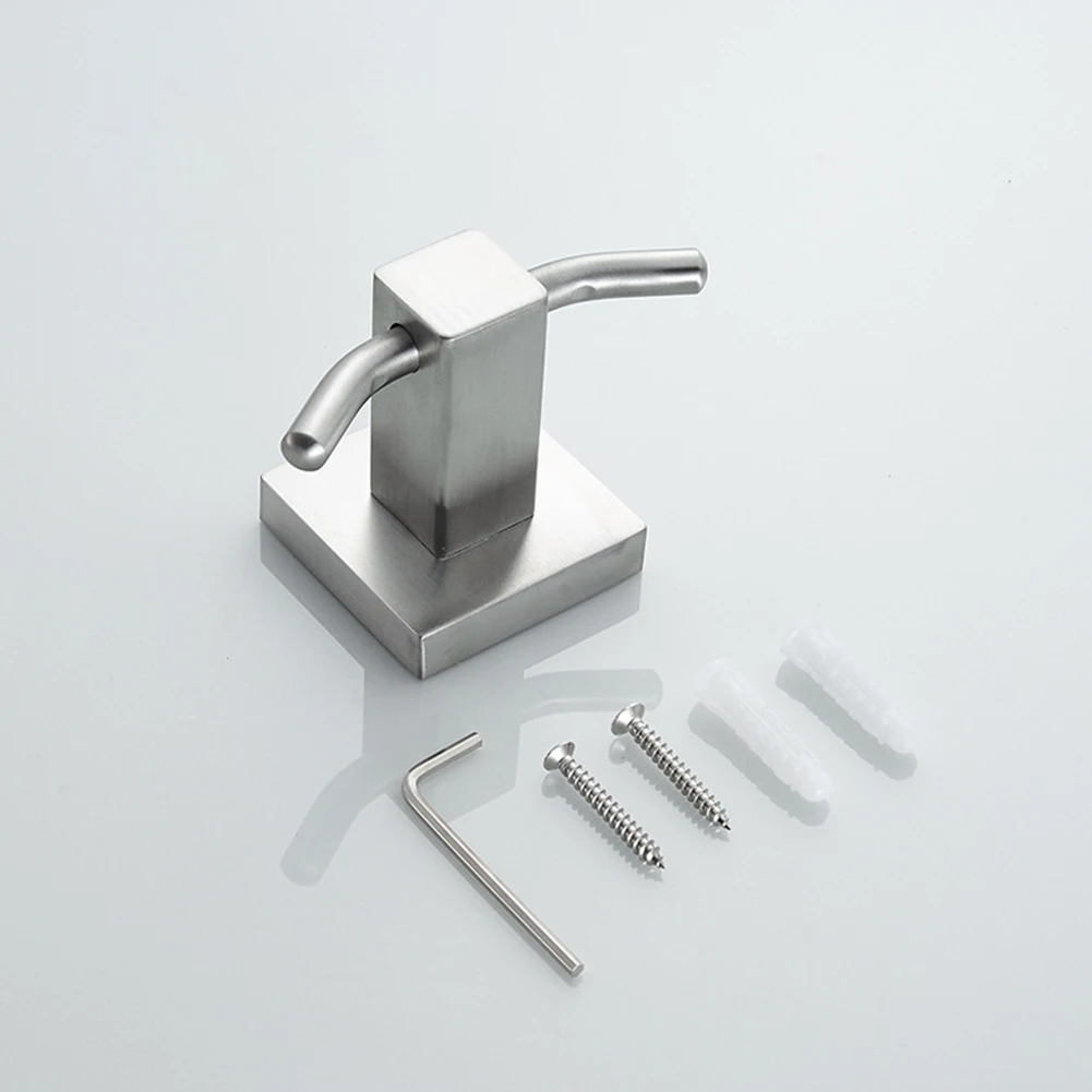 2pcs Stainless Steel Towel Holder Wall Mounted Heavy Duty Home Space Saving Bathroom Easy Install For Hanging Double Robe Hook
2pcs Stainless Steel Towel Holder Wall Mounted Heavy Duty Home Space Saving Bathroom Easy Install For Hanging Double Robe Hook