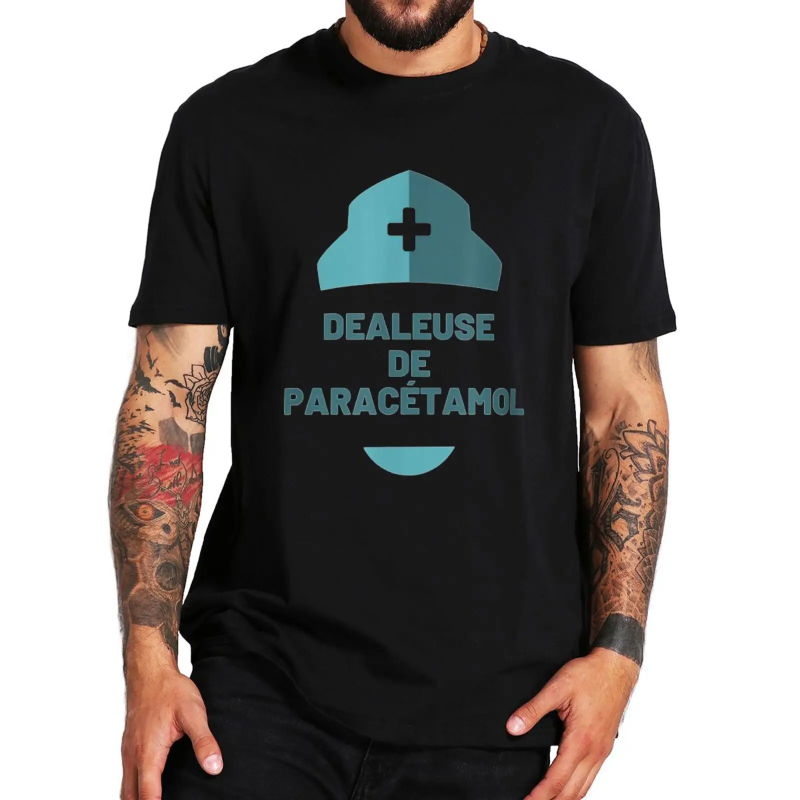 Nurse Paracetamol Dealer T-shirt Funny Nurse Gifts French Sayings Tshirts For Women Men Casual Cotton Summer EU Size T Shirt
Nurse Paracetamol Dealer T-shirt Funny Nurse Gifts French Sayings Tshirts For Women Men Casual Cotton Summer EU Size T Shirt