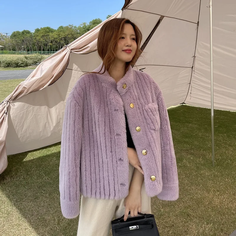 OFTBUY 2022, модная зимняя куртка, Женское пальто с натуральным мехом, Натуральная овечья шерсть, толстый воротник-стойка, теплая уличная одежда ... 
OFTBUY 2022, модная зимняя куртка, Женское пальто с натуральным мехом, Натуральная овечья шерсть, толстый воротник-стойка, теплая уличная одежда ...