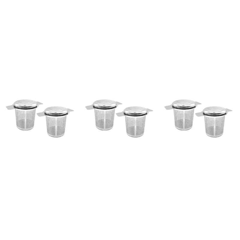 6 Packs Loose Leaf Tea Filters,Stainless Steel Tea Basket Filters Tea Strainer Steeper For Hanging On Teapots
6 Packs Loose Leaf Tea Filters,Stainless Steel Tea Basket Filters Tea Strainer Steeper For Hanging On Teapots