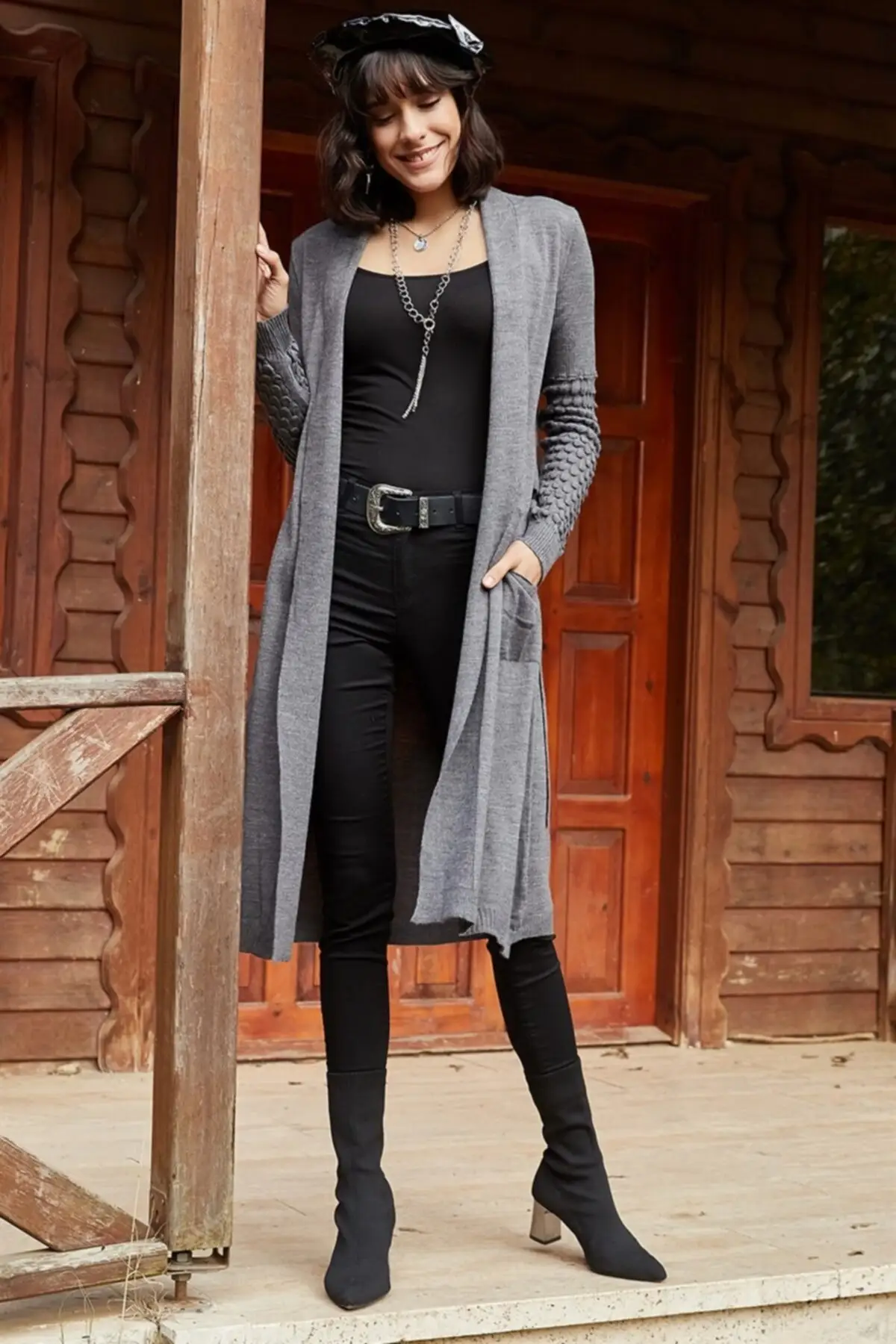 Women's Cardigan Gray Waist Tie Detailed Pocketed Casual Knitted Quality Fashion Cardigan Sweaters Loose Sweater Sweater Sweater Sweater Sweater
Women's Cardigan Gray Waist Tie Detailed Pocketed Casual Knitted Quality Fashion Cardigan Sweaters Loose Sweater Sweater Sweater Sweater Sweater
