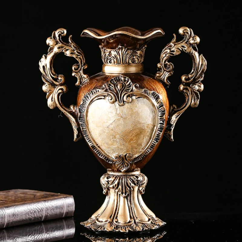 Luxury European Resin Vase Stereoscopic Dried Fowers Arrangement Wobble Plate Living Room Entrance Ornaments Home Decorations
Luxury European Resin Vase Stereoscopic Dried Fowers Arrangement Wobble Plate Living Room Entrance Ornaments Home Decorations