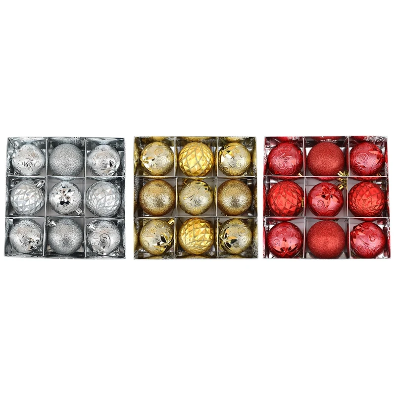 9 Pieces/Set Of Boxed Christmas Ball Set, Glitter Ball, Christmas Tree Decoration, New Year Party Pendant
9 Pieces/Set Of Boxed Christmas Ball Set, Glitter Ball, Christmas Tree Decoration, New Year Party Pendant