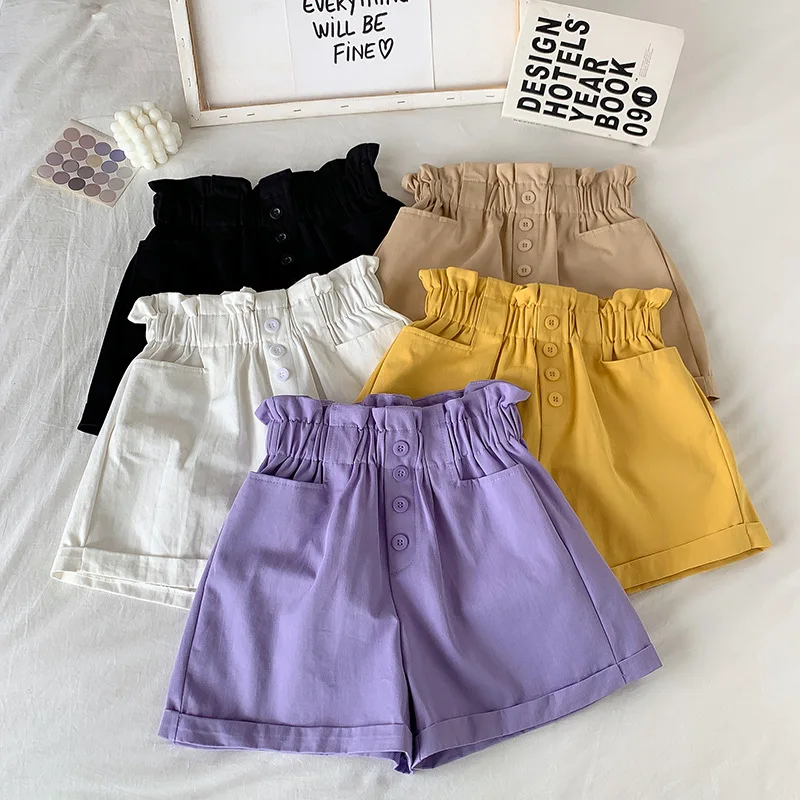 2021 Summer Elegant High Waist Shorts Women Casual Solid Wide Leg Loose Cotton Short Pants With Belt Korean Sweet Girls
2021 Summer Elegant High Waist Shorts Women Casual Solid Wide Leg Loose Cotton Short Pants With Belt Korean Sweet Girls