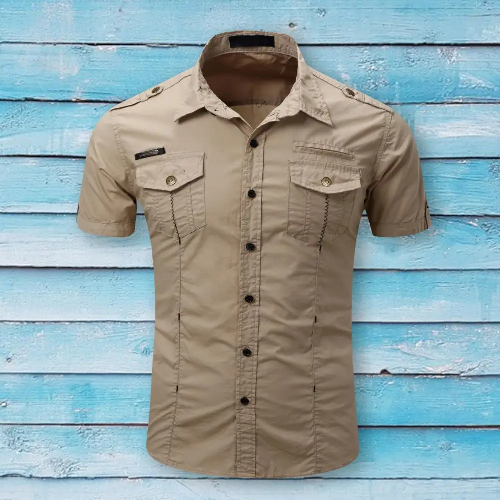 Shirt Cardigan Summer Shirt Solid Color Flap Pockets Summer Shirt Stylish Pure Color Summer Tops Clothing
Shirt Cardigan Summer Shirt Solid Color Flap Pockets Summer Shirt Stylish Pure Color Summer Tops Clothing