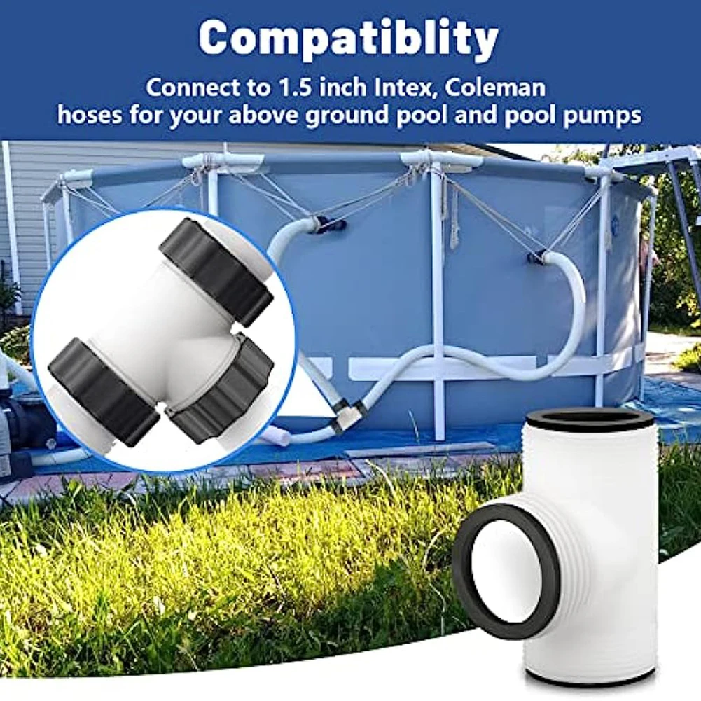 1pc T-fitting Hose Connector+3pcs L Ring Gaskets Pool Pump Hose Tee T-Joint Connector For Intex 1.5 Inch Pool Pump Hose
1pc T-fitting Hose Connector+3pcs L Ring Gaskets Pool Pump Hose Tee T-Joint Connector For Intex 1.5 Inch Pool Pump Hose