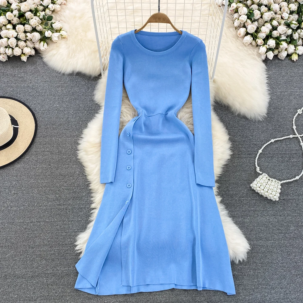 Elegant Female Ladies Vestido Sexy Women's Maxi Long Party A Line Knitting Solid Autumn Winter French Ins Vintage Casual Dress
Elegant Female Ladies Vestido Sexy Women's Maxi Long Party A Line Knitting Solid Autumn Winter French Ins Vintage Casual Dress