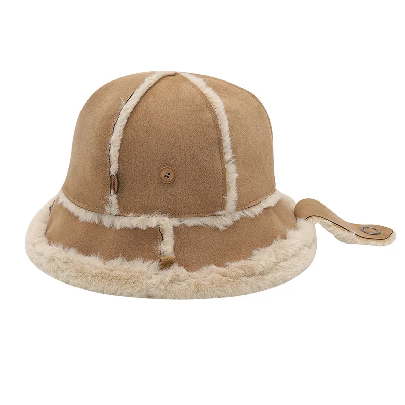 Winter Bucket Hats For Women Fashion Suede Fisherman's Hat Warm Ear Protection Hat Lady Plush Hat Sunscreen Black Panama Caps
Winter Bucket Hats For Women Fashion Suede Fisherman's Hat Warm Ear Protection Hat Lady Plush Hat Sunscreen Black Panama Caps
