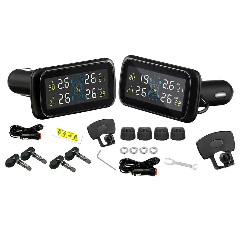 TPMS Tire Pressure Monitoring System Accurate And Convenient Real-Time Tire Pressure Monitor LCD Real Time Monitor TiresPressure
TPMS Tire Pressure Monitoring System Accurate And Convenient Real-Time Tire Pressure Monitor LCD Real Time Monitor TiresPressure