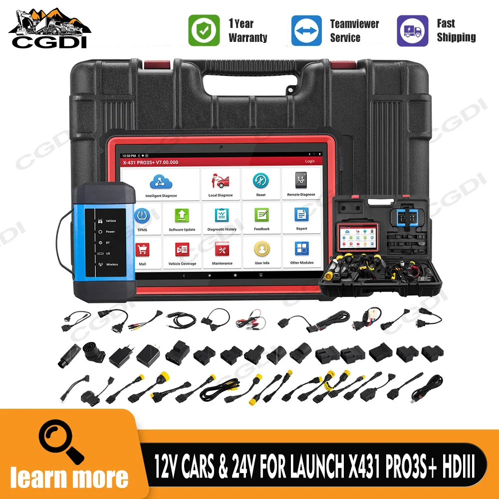 Диагностические инструменты OBD2 для запуска X431 PRO3S + HDIII, 10,1 дюйма, 12 В, 24 В
Диагностические инструменты OBD2 для запуска X431 PRO3S + HDIII, 10,1 дюйма, 12 В, 24 В