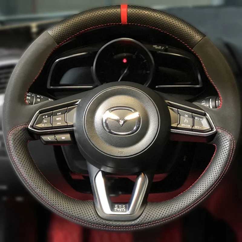 For Mazda 6 Atenza 2017-2019 3 Axela 2017-2019 Hand-Stitched Non-slip suede perForation Leather Car Steering Wheel Cover
For Mazda 6 Atenza 2017-2019 3 Axela 2017-2019 Hand-Stitched Non-slip suede perForation Leather Car Steering Wheel Cover