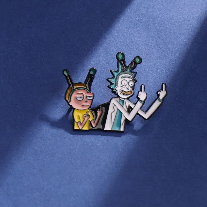 Rick and Morty Cartoon Brooch Creative Personality Animation Peripheral Badge Gift Toy
Rick and Morty Cartoon Brooch Creative Personality Animation Peripheral Badge Gift Toy