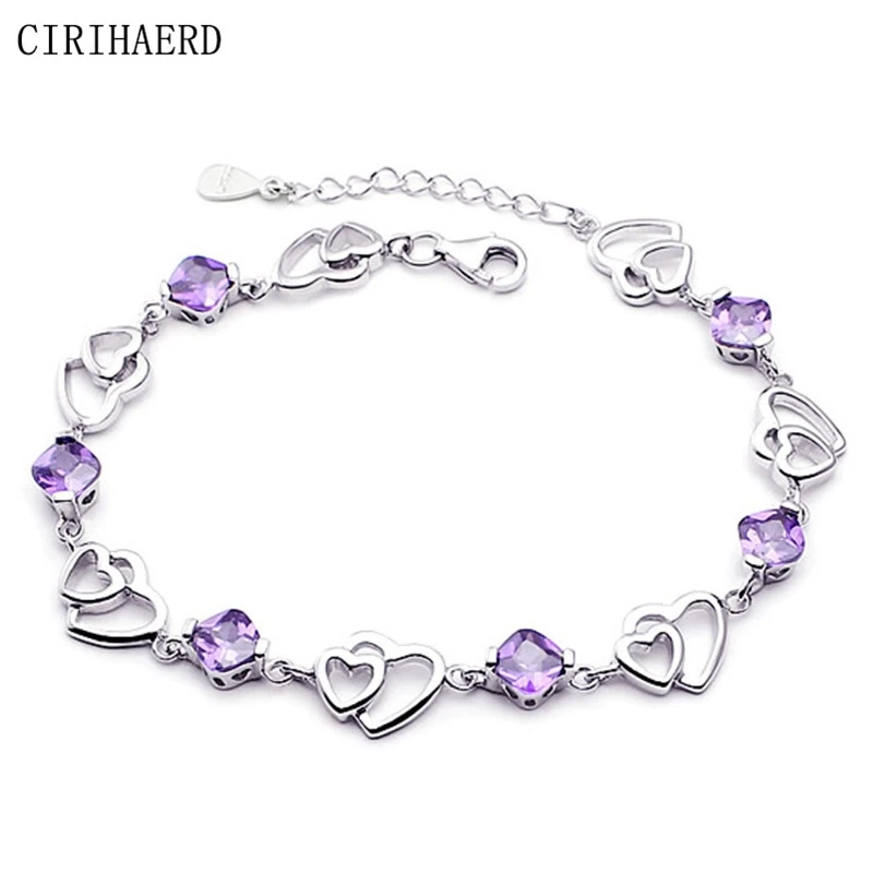 Women's Bracelets 925 Silver Woman High Quality Girls Charm Crystal Bracelet Luxury Fashion Jewelry Personalized Couples Gift
Women's Bracelets 925 Silver Woman High Quality Girls Charm Crystal Bracelet Luxury Fashion Jewelry Personalized Couples Gift