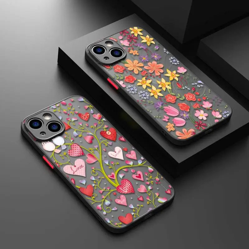 Pink Love Flower Luxury TPU Matte Phone Case For iPhone 11 Case For iPhone 14 13 12 Pro Max Mini X XR Xs 8 6 7 Plus Cover
Pink Love Flower Luxury TPU Matte Phone Case For iPhone 11 Case For iPhone 14 13 12 Pro Max Mini X XR Xs 8 6 7 Plus Cover