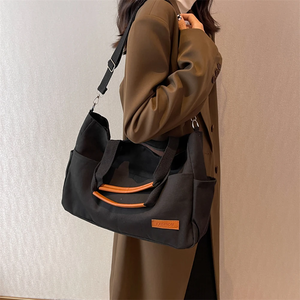 Vintage Crossbody Bags Simple Canvas Crossbody Handbags Large-capacity Top-handle Bags Solid Portable for Ladies Girl
Vintage Crossbody Bags Simple Canvas Crossbody Handbags Large-capacity Top-handle Bags Solid Portable for Ladies Girl