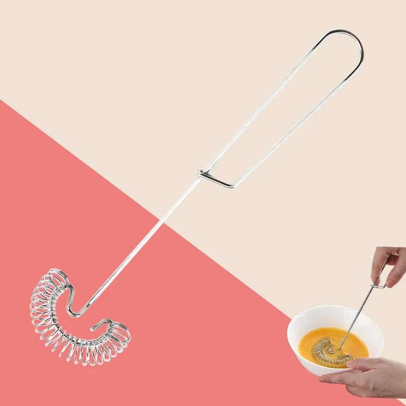 Manual Egg Beater Spring Coil Stainless Steel Whipping 27x6.5cm Accessories Baking Beating Easy Whisk Egg Whisk
Manual Egg Beater Spring Coil Stainless Steel Whipping 27x6.5cm Accessories Baking Beating Easy Whisk Egg Whisk