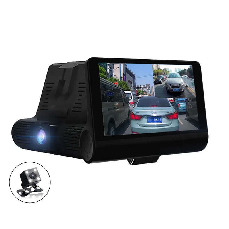 2 Lens Car DVR Recorder 4 Inch 1080P HD With Dual Lens Camera Support Rear View Cam Night Vision G-sensor Video Recorder DashCam
2 Lens Car DVR Recorder 4 Inch 1080P HD With Dual Lens Camera Support Rear View Cam Night Vision G-sensor Video Recorder DashCam