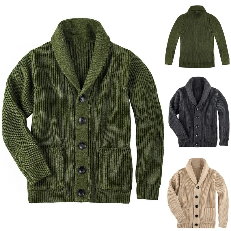 Men Sweater Spring Loose Pockets Cardigan Coat Men Single-Breasted Turn-down Collar Sweater Streetwear Vintage Knitted Jacket
Men Sweater Spring Loose Pockets Cardigan Coat Men Single-Breasted Turn-down Collar Sweater Streetwear Vintage Knitted Jacket