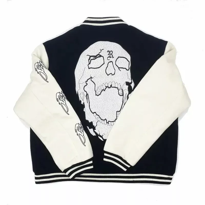 NEW 2023 man jacket female letter skull stitching embroidered street trend hip-hop sports casual baseball cotton jacket women in
NEW 2023 man jacket female letter skull stitching embroidered street trend hip-hop sports casual baseball cotton jacket women in
